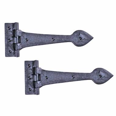 Iron door deals hinges